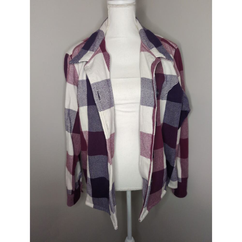 Cabela's outdoor cozy checkered plaid button up shacket xxl - Picture 2 of 8